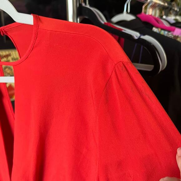 NWT Pinko Silk Ruffle Blouse - Picture 7 of 15